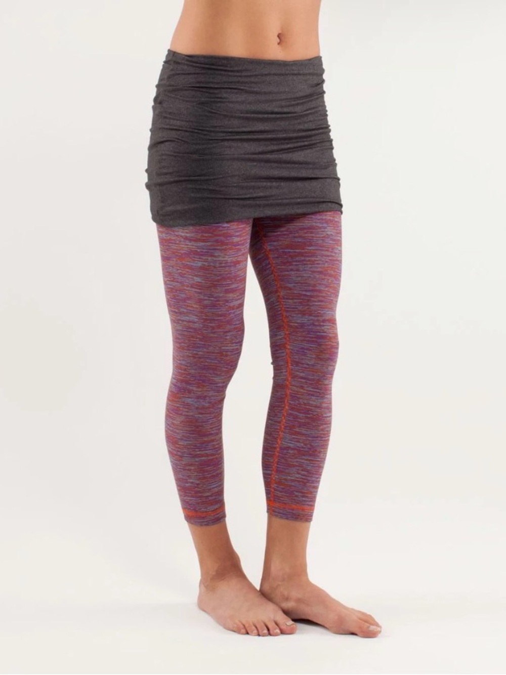 iLululemon "Yin To You" Crop Skirted Leggings. Size 4
